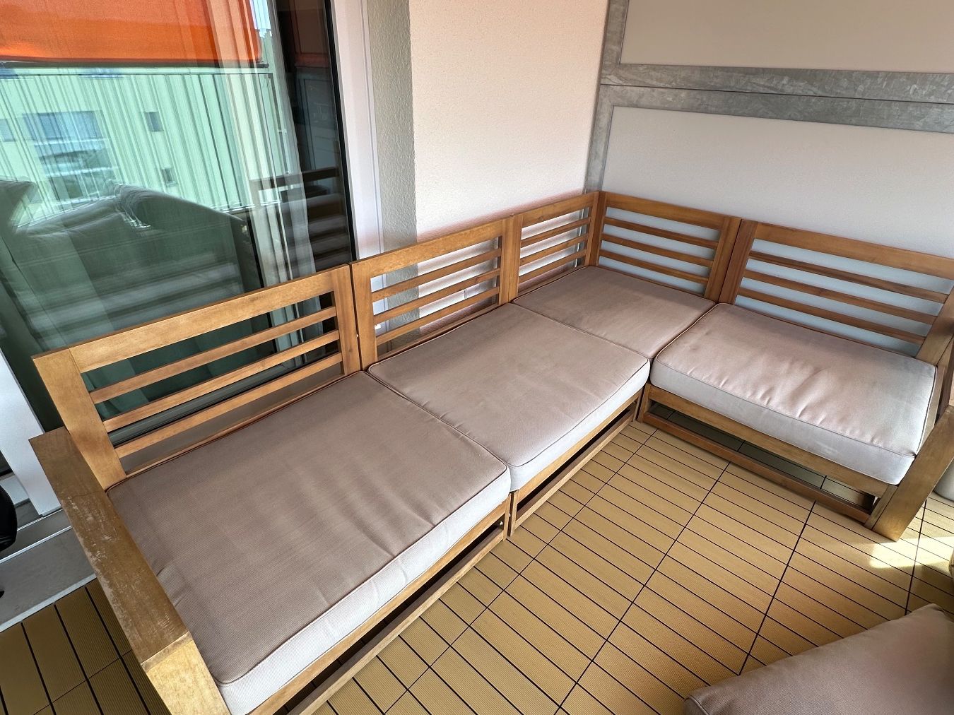 Beliani Divani: Beliani Lounge-Ecksofa inkl. Lounge-Tisch – Usato da Zollikofen venduto da cherry.p 2