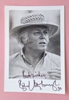 LG/ Original Autogramm Karte Richard Attenborough Film