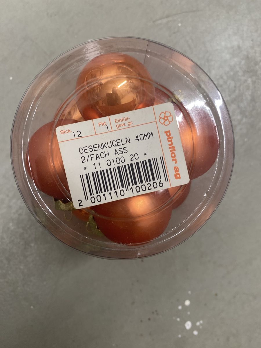 Tutte le decorazioni: Weihnachtskugeln Pinflor orange ca 50 Stück – Usato da Zollikon venduto da Dory11 2