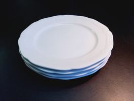 4x Hutschenreuther Ess- Platzteller "Hotel" Porzellan Teller