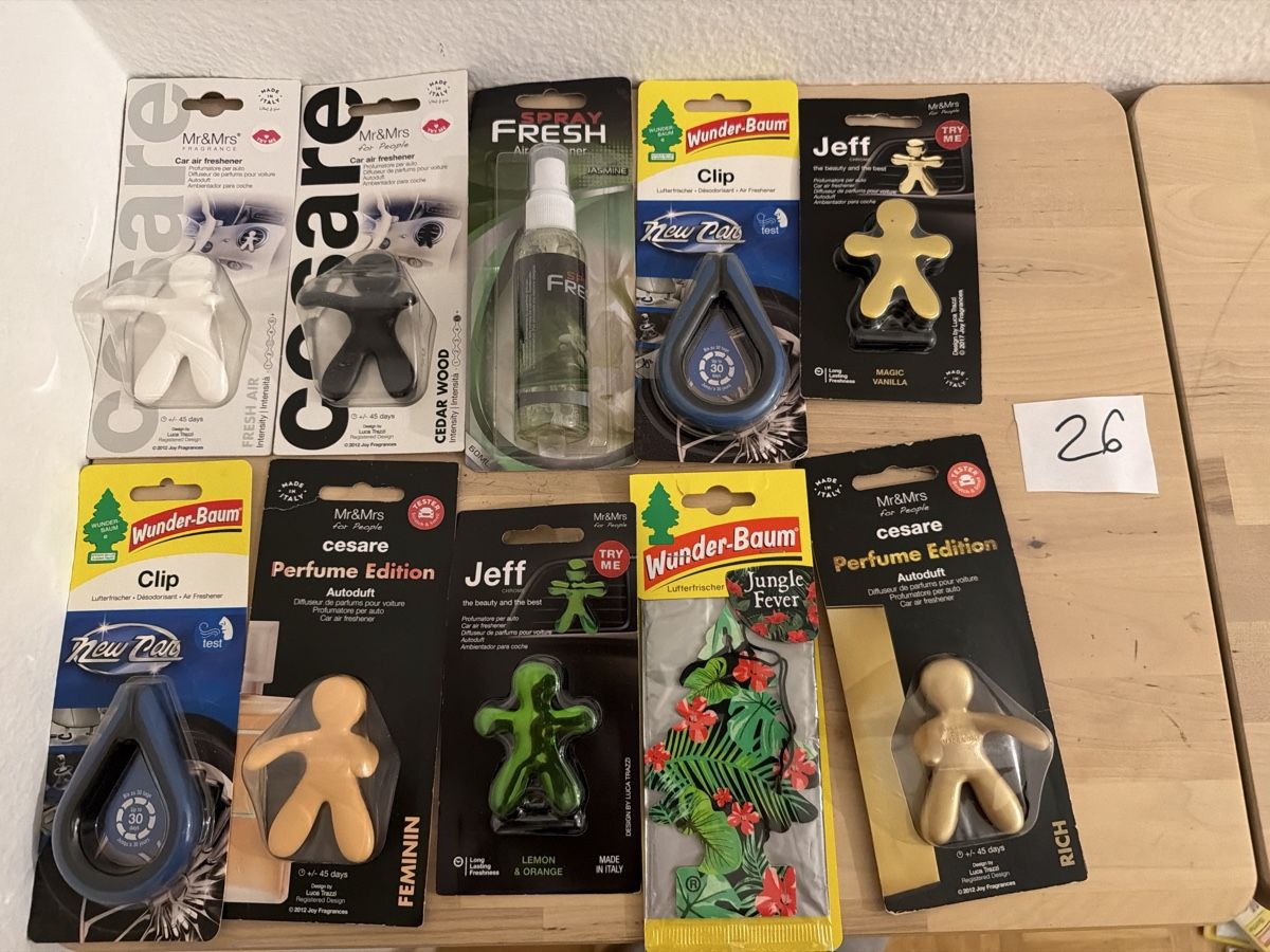 Lufterfrischer: Autoduftbäume 10stk diverse 26 – Neu und originalverpackt aus Kloten von sze_wb99
