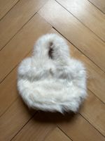 Kunstfell Handtasche weiss