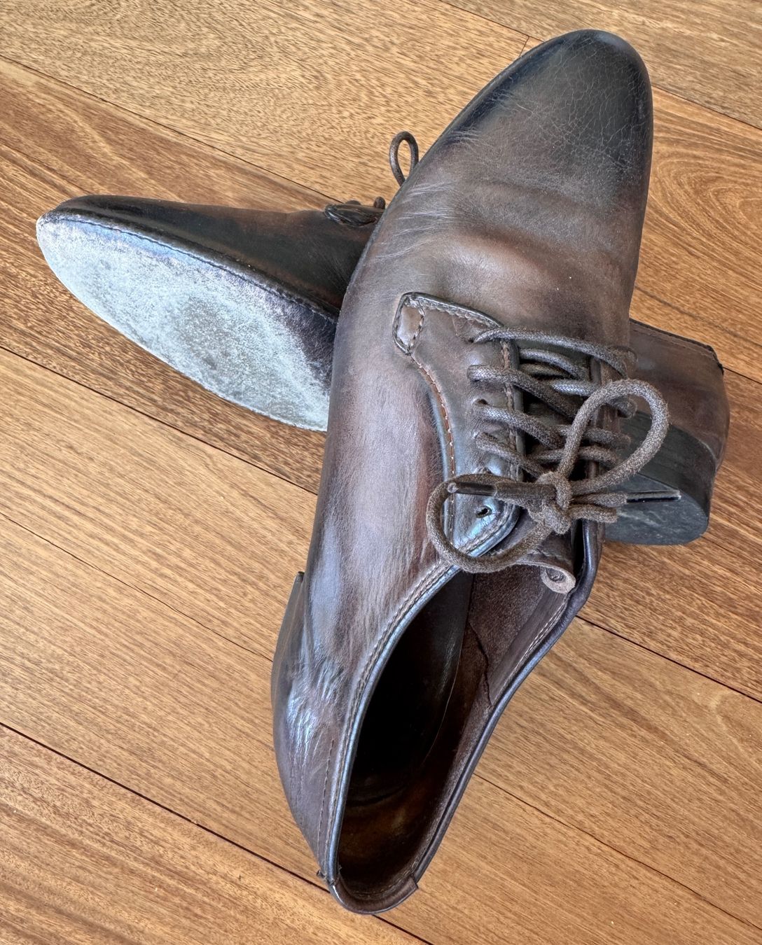 Scarpe da donna: Brauner Lederhalbschuh von Sassetti – Usato da Meilen venduto da ssp2023 2