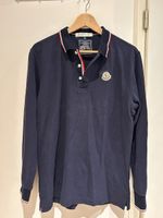 Polo manches longues MONCLER bleu marine taille XL