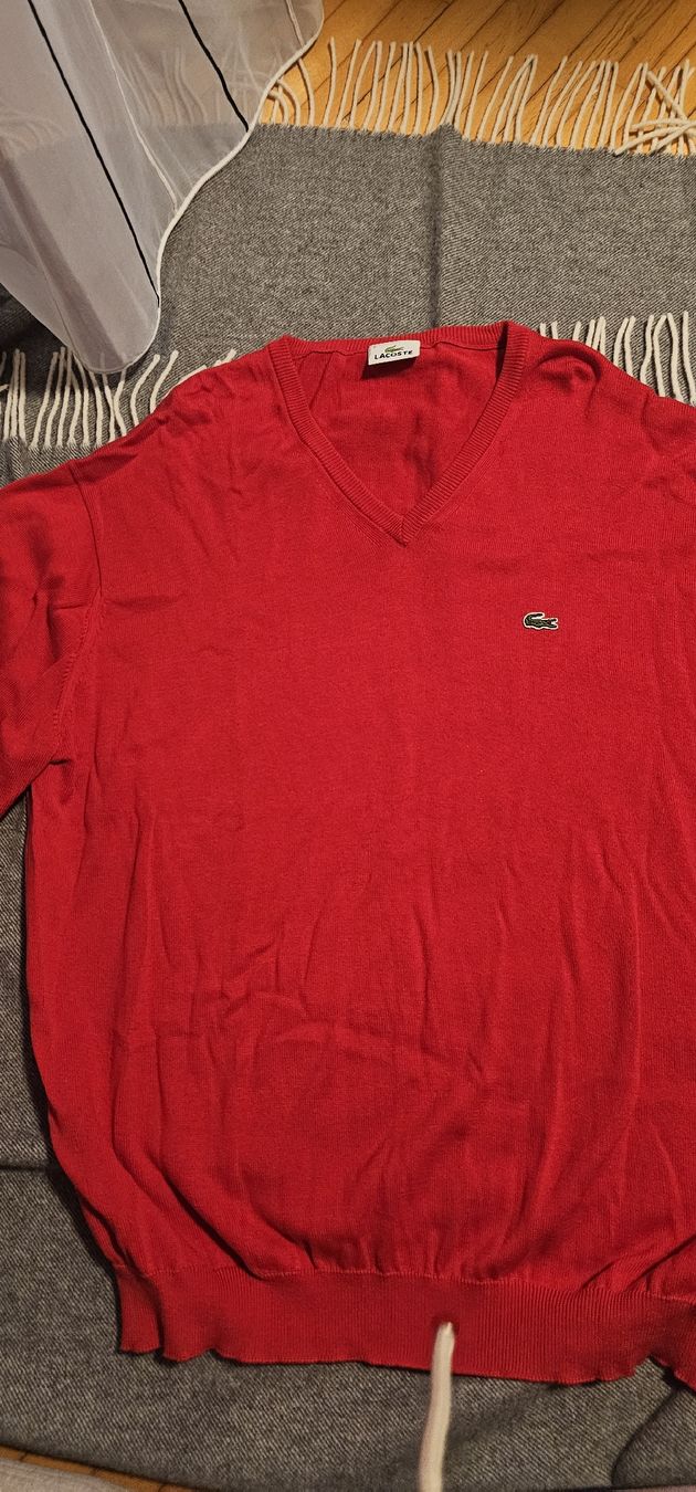 Lacoste Maglioni & Felpe: Lacoste Herrenpullover, Grösse XL, rot, Baumwolle Top Zustan – Nuovo (secondo la descrizione) da Riedikon venduto da Winter21.
