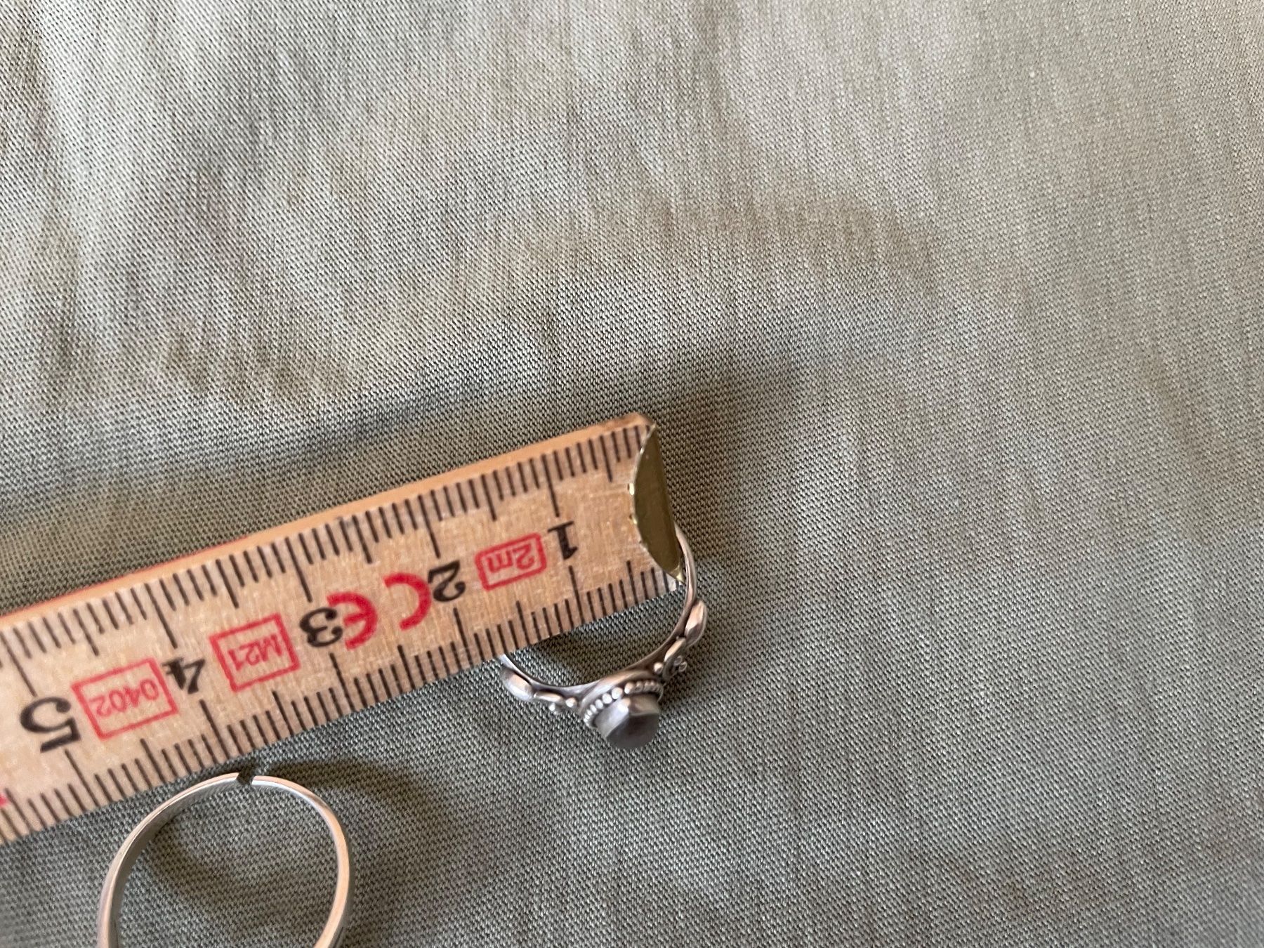 Ringe: Silberschmuck Ringe Blumen und Stein Groesse offen – Gebraucht aus Au TG von and_k8st 6