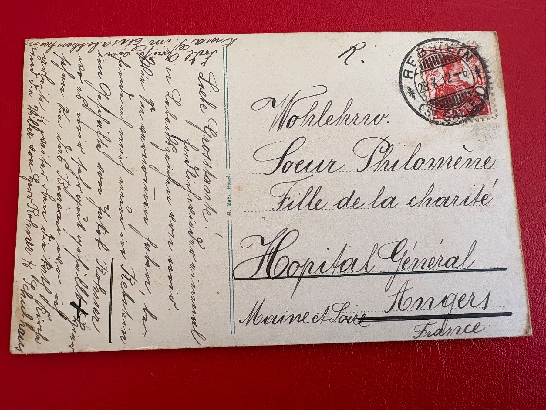 Cartoline postali: 1912 // Rebstein Etabl. Jakob Ronner – Usato da St-Légier-La Chiésaz venduto da Theo005 1