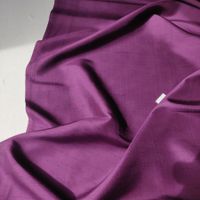 Tussah Wild Seide 100% aus Italien 1.95x1.35m viola