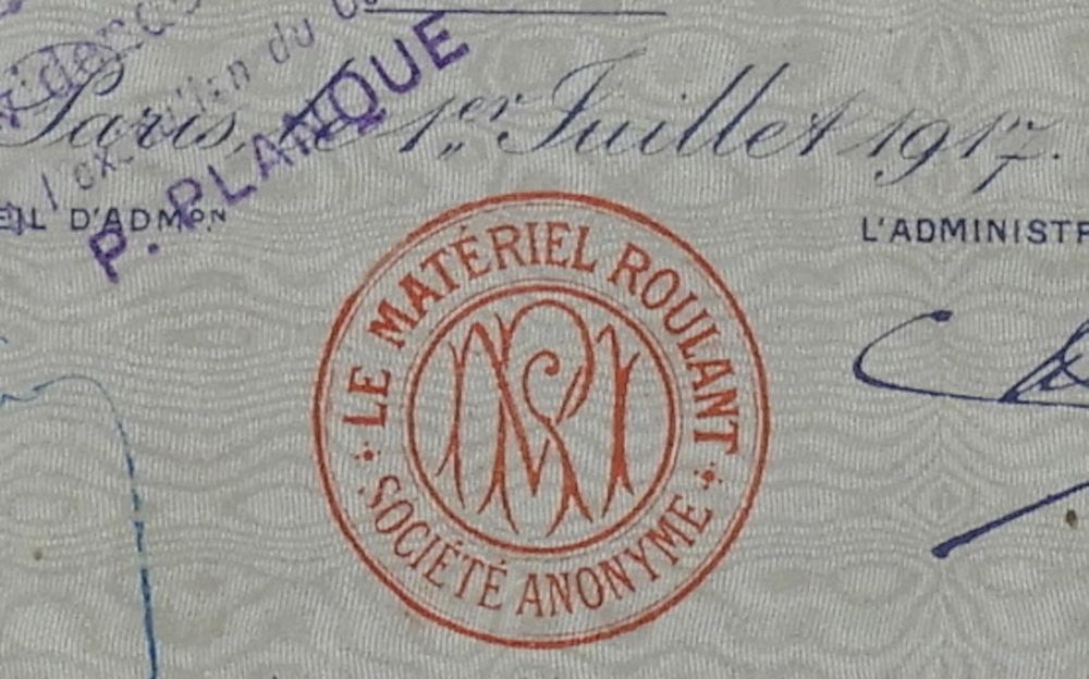 Le Matériel Roulant SA, Paris - 1917 (Gebraucht) in Solothurn für CHF 1 ...