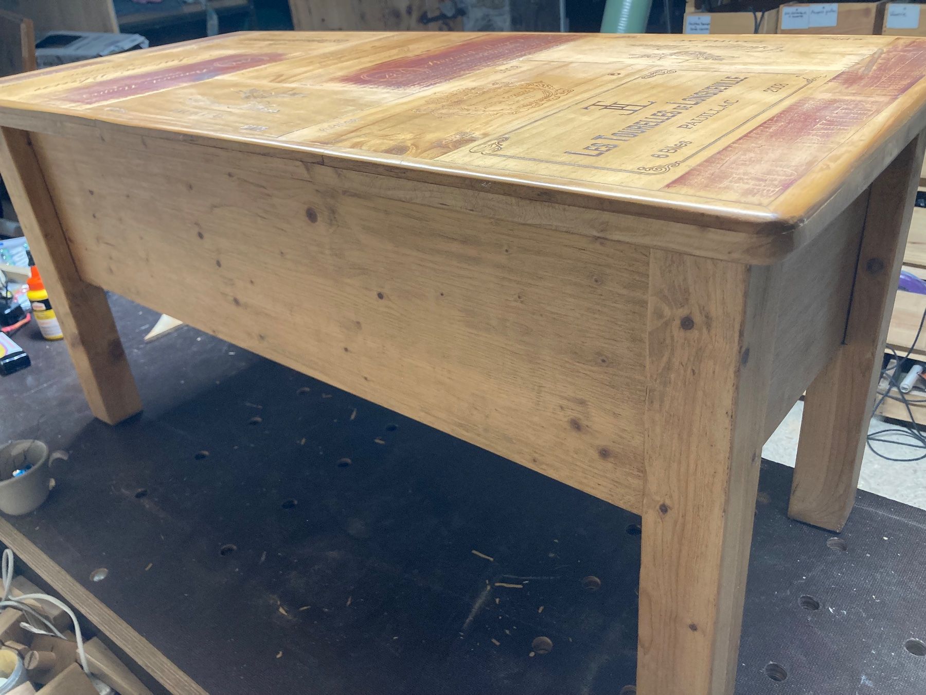 Tavoli: Table basse de salon vins Bordeaux, grands crus, – Nuovo (secondo la descrizione) da Gimel venduto da pyleco 3