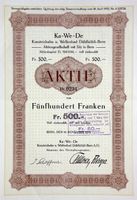 Ka-We-De Kunsteisbahn und Wellenbad Dählhölzli-Bern AG 1933