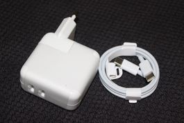 Duo Netzteil 35W + kabel USB C iPhone 15 16 17 Apple AirPods