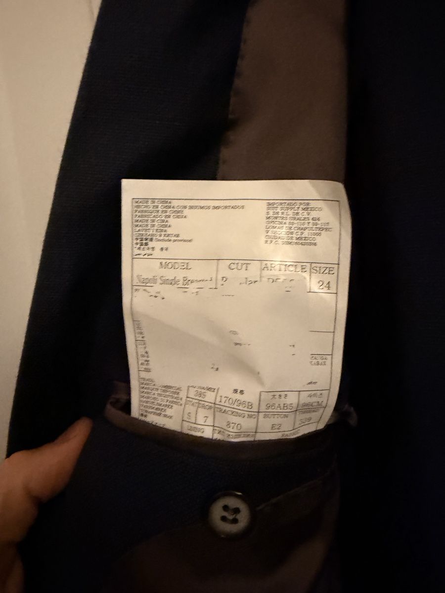 Costumes: Suit Supply Suit Navy Blue  – D'occasion à Zürich par AndrSt01 6