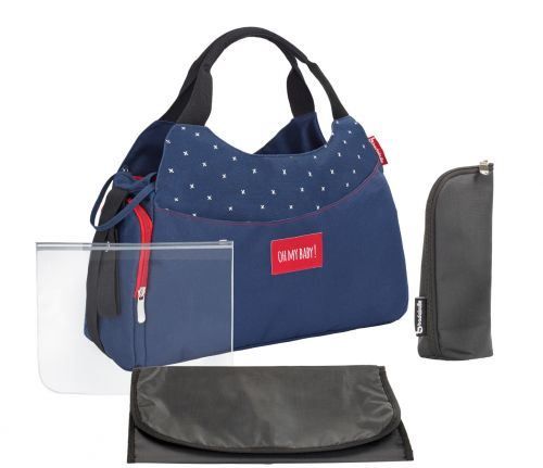 Borse & Zaini: AUSVERKAUF % Badabulle Wickeltasche MULTIPOCKET navy blue – Nuovo e nell'imballaggio originale da Wangen b. Olten venduto da Babywohl 1