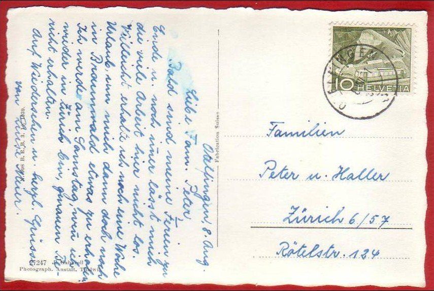Cartoline postali: OTELFINGEN TEILANSICHT – Usato da Grüningen venduto da Kartenlaube 1