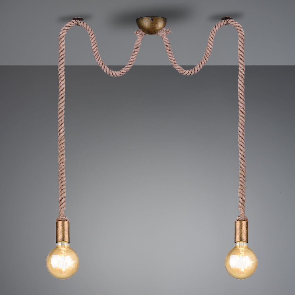 Lampadari & plafoniere: Pendelleuchte, Altmessing, 150 cm Höhe  – Nuovo (secondo la descrizione) da Kreuzlingen venduto da Smart-Light