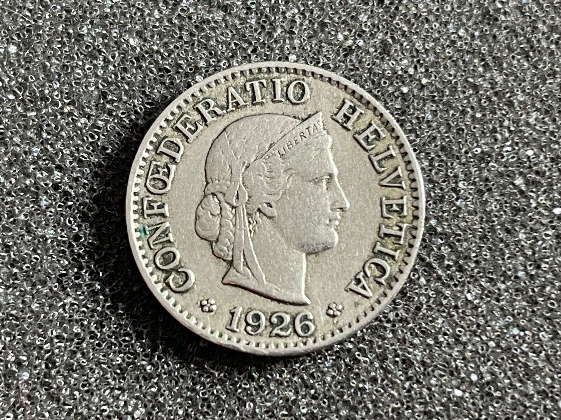 Tutti le monete: Abart 5 Rappen 1926 (150) – Usato da Reitnau venduto da tb-muenzen 3