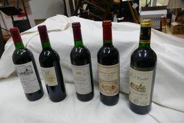 5 Flaschen Bordeaux