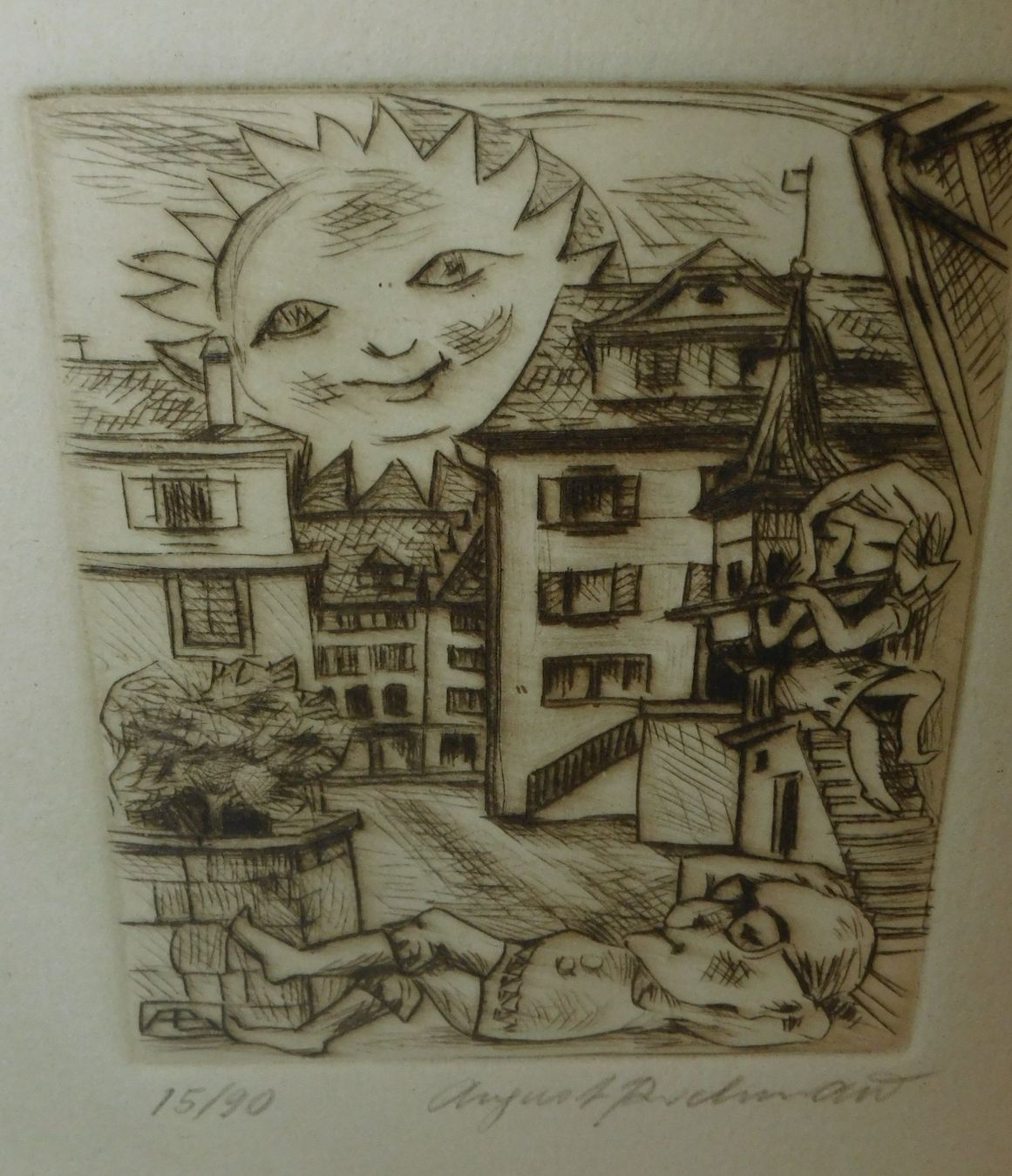Grafica & Litografie: Lithografie limitiert u handsigniert v August Buchmann – Usato da Sursee venduto da 76 3
