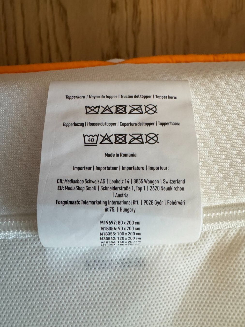 Materassi: Topper 180 cm x 200 cm – Usato da Flums venduto da Hrroland 7