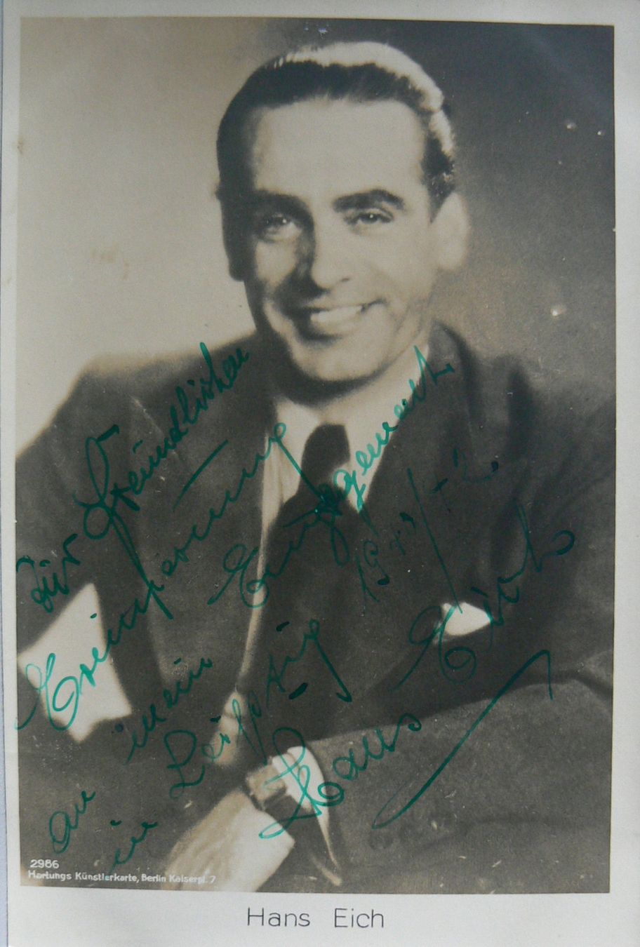Autografi: Hans Eich - Opernsänger - Autogramm – Usato da Dietikon venduto da cyranos1