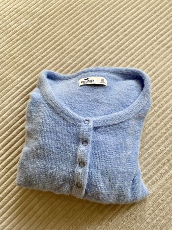 Hollister Abercrombie & Fitch Pullover Sweatshirt Blau Gr XS