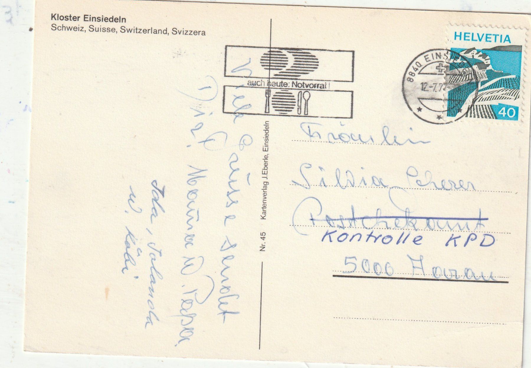 Cartoline postali: Eiinsiedeln – Usato da Lumbrein venduto da made02 1