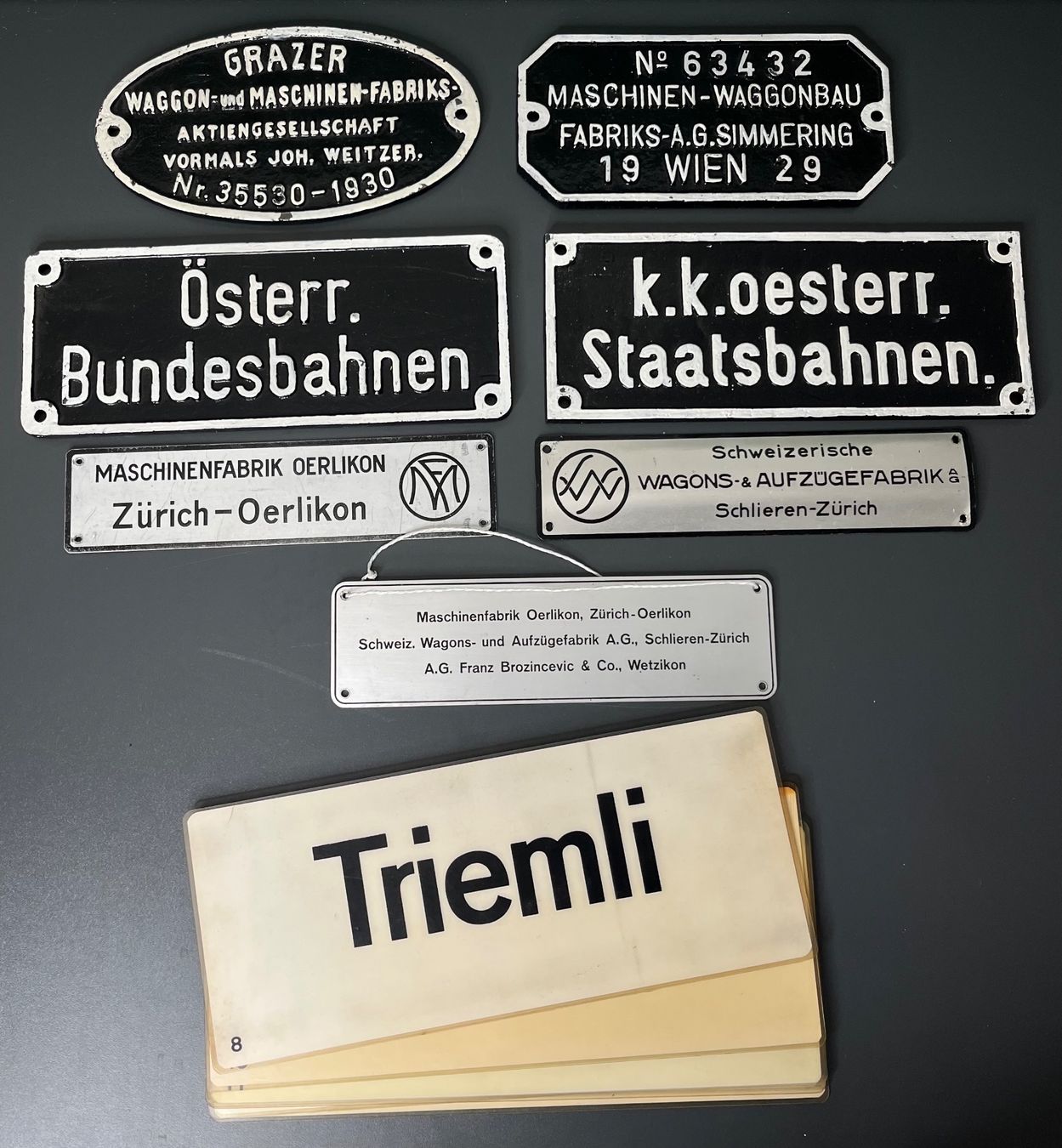 Insegne: Bahn- & Tram-Schilder Sammlung – Usato da Otelfingen venduto da Yossi-68