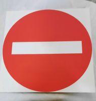 Verkehrsschild "Einfahrt verboten" - Neuwertig!