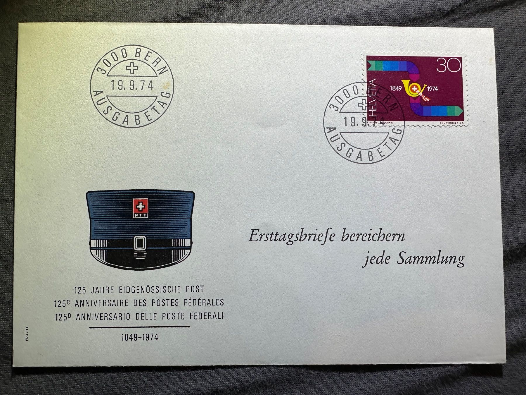 Tutti i francobolli: 1974 FDC Ersttagumschlag – Usato da Stettfurt venduto da 2442