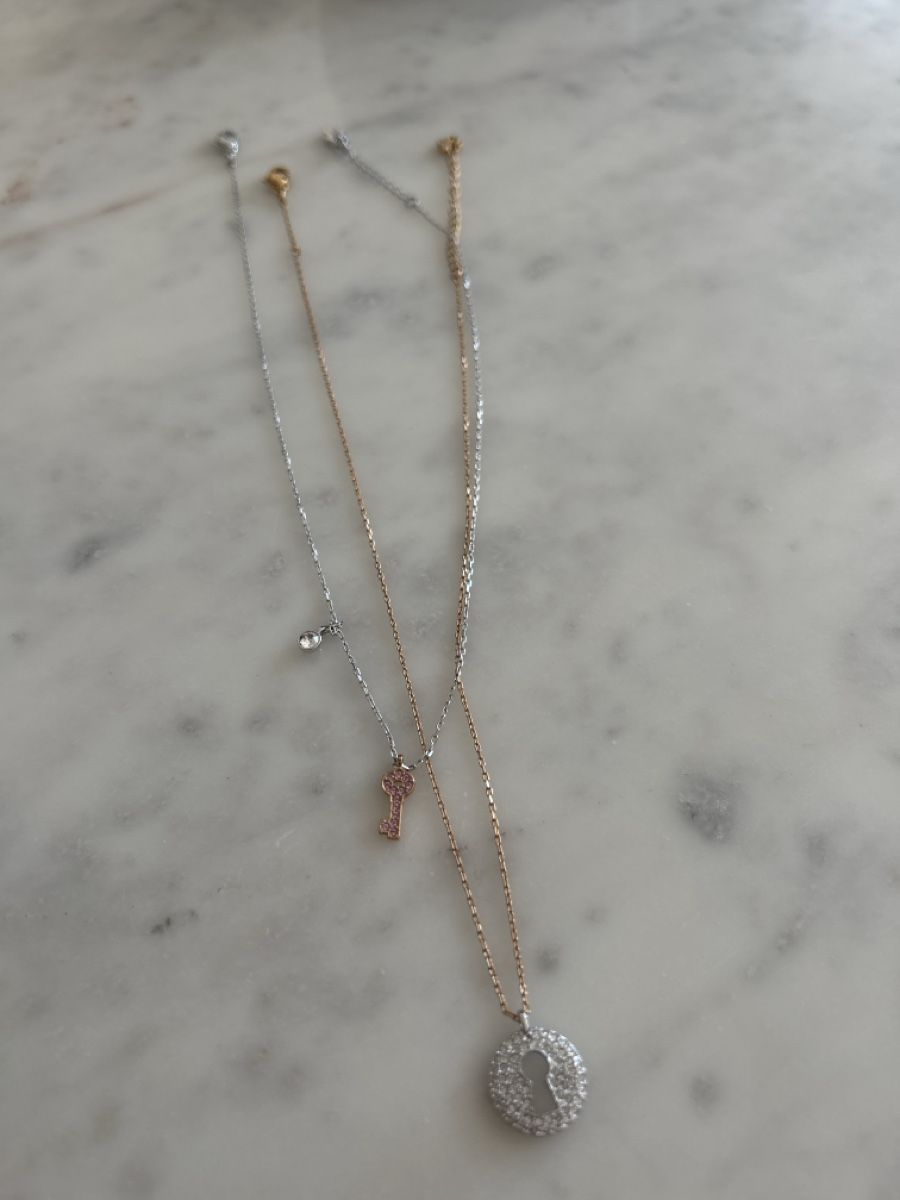 Swarovski Catenine: Swarovski Doppelkette – Nuovo (secondo la descrizione) da Winterthur venduto da ruh_rv5q