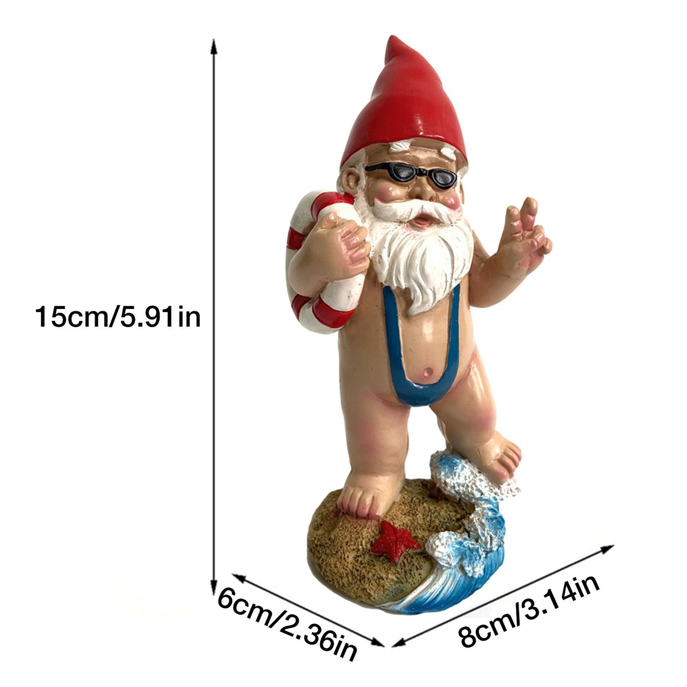 Gartenfiguren: PINKELNDER GARTENZWERG - GARTEDEKO ^ – Neu und originalverpackt aus Wittenbach von  4