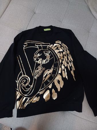Versace Jeans Sweatshirt schwarz/gold Größe M