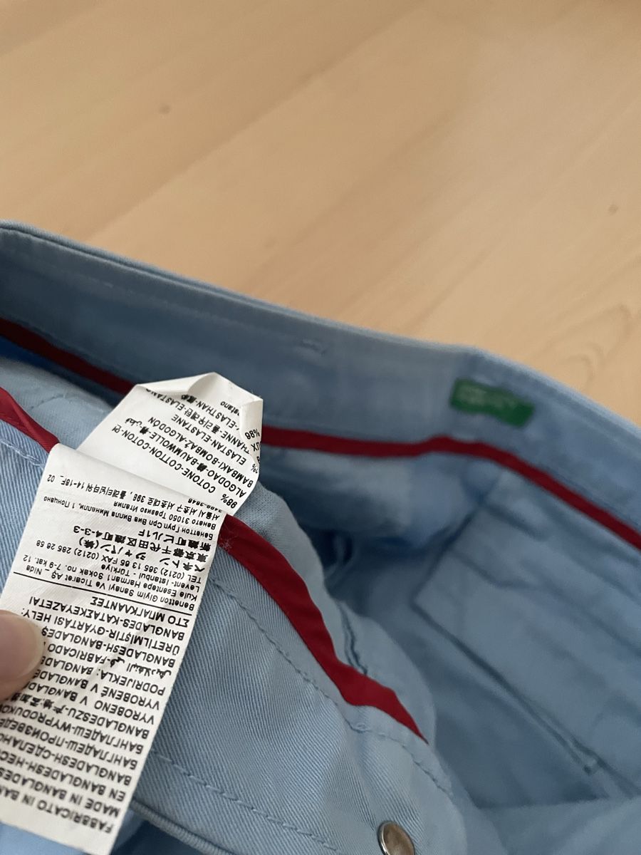 Benetton Pantaloni: Benetton Damenhose, hellblau, Gr. 34 – Usato da Bonstetten venduto da Aleksa75 3