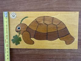 Legrady 🇨🇭 Handarbeit Holzspielzeug Schildkröte 🐢 Puzzle 