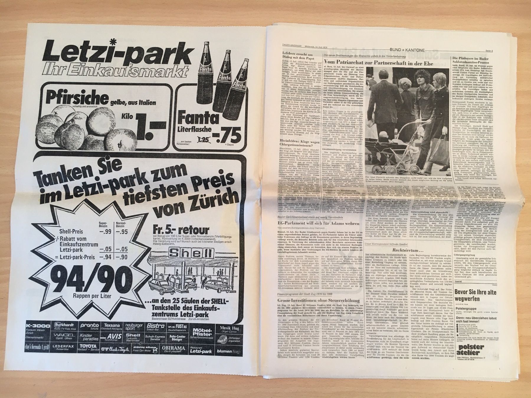 Zeitschriften & Magazine: Tagesanzeiger vom 14. Juli 1976 – Gebraucht aus Luzern von Jiggy_8898 2