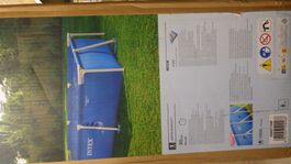 NTEX "Metal Frame" Pool rechteckig Aufstellpool (260 x 160 x