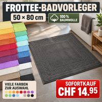 Frottee Badvorleger 50x80 cm 100% Baumwolle viele Farben