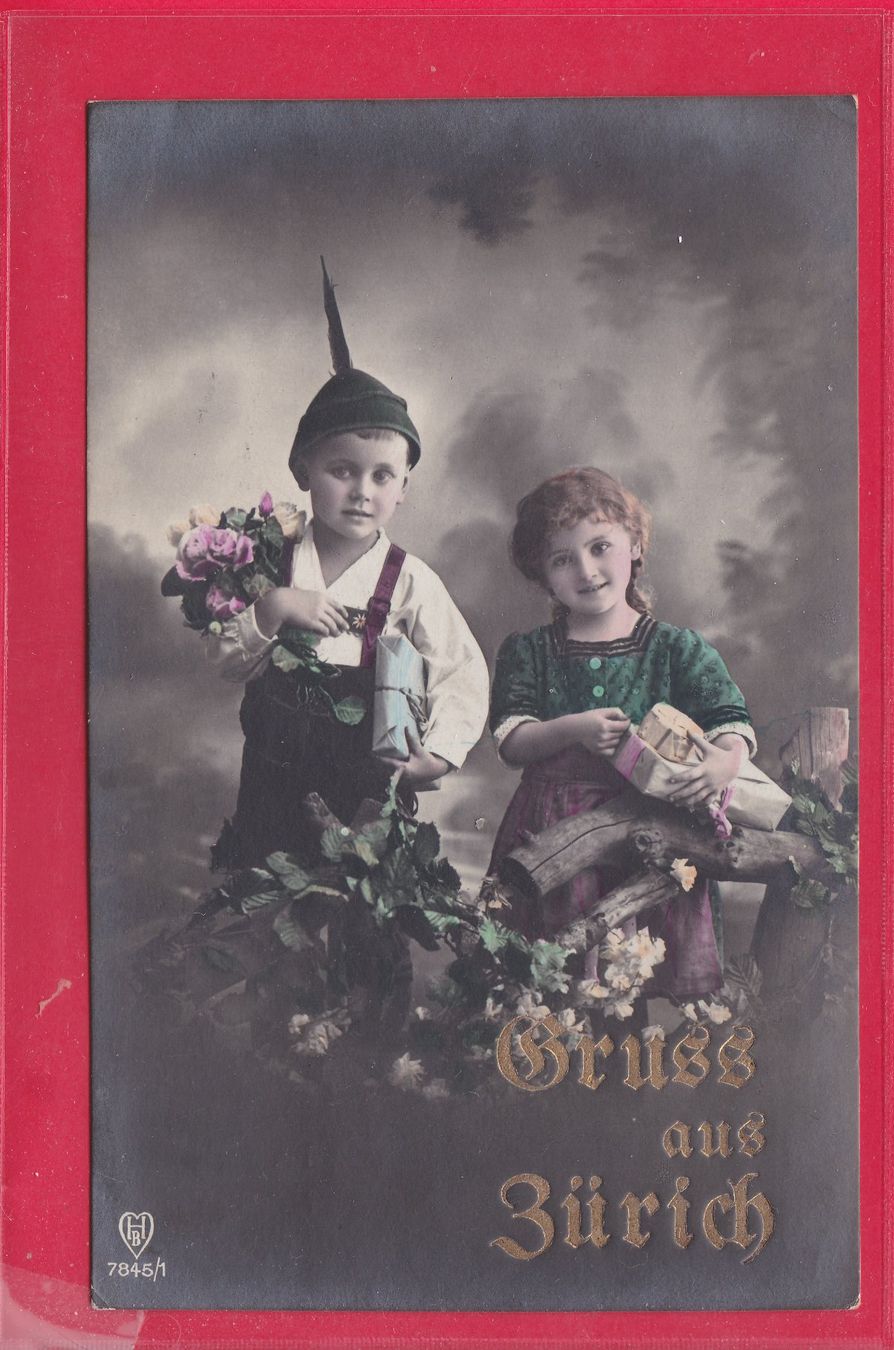 Cartoline postali: GRUSS AUS ZÜRICH, 3.6.1920 – Usato da Oberrieden venduto da Gebirgsstelze