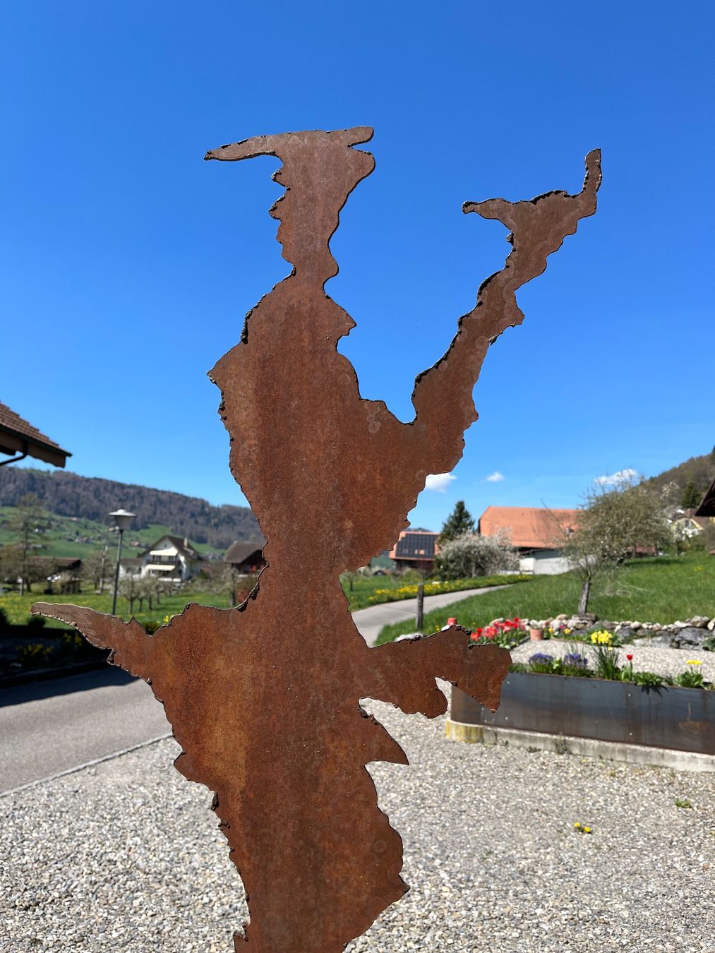 Sculture & Statue: grosse moderne Eisenskulptur /  2.25 Meter hoch – Usato da Gelterfingen venduto da art-and-more 5