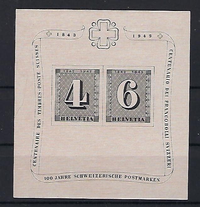 Tutti i francobolli: 1943 Block 100 Jahre Postmarken postfrisch **    14906 – Usato da Lunden venduto da Animus999