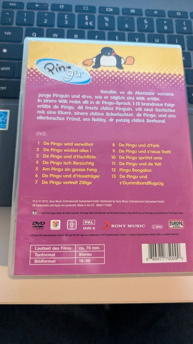 Tutti i DVDs: Pingu - Boogaloo - DVD Kinder – Usato da Hünenberg See venduto da SpecialEditionGaming 1