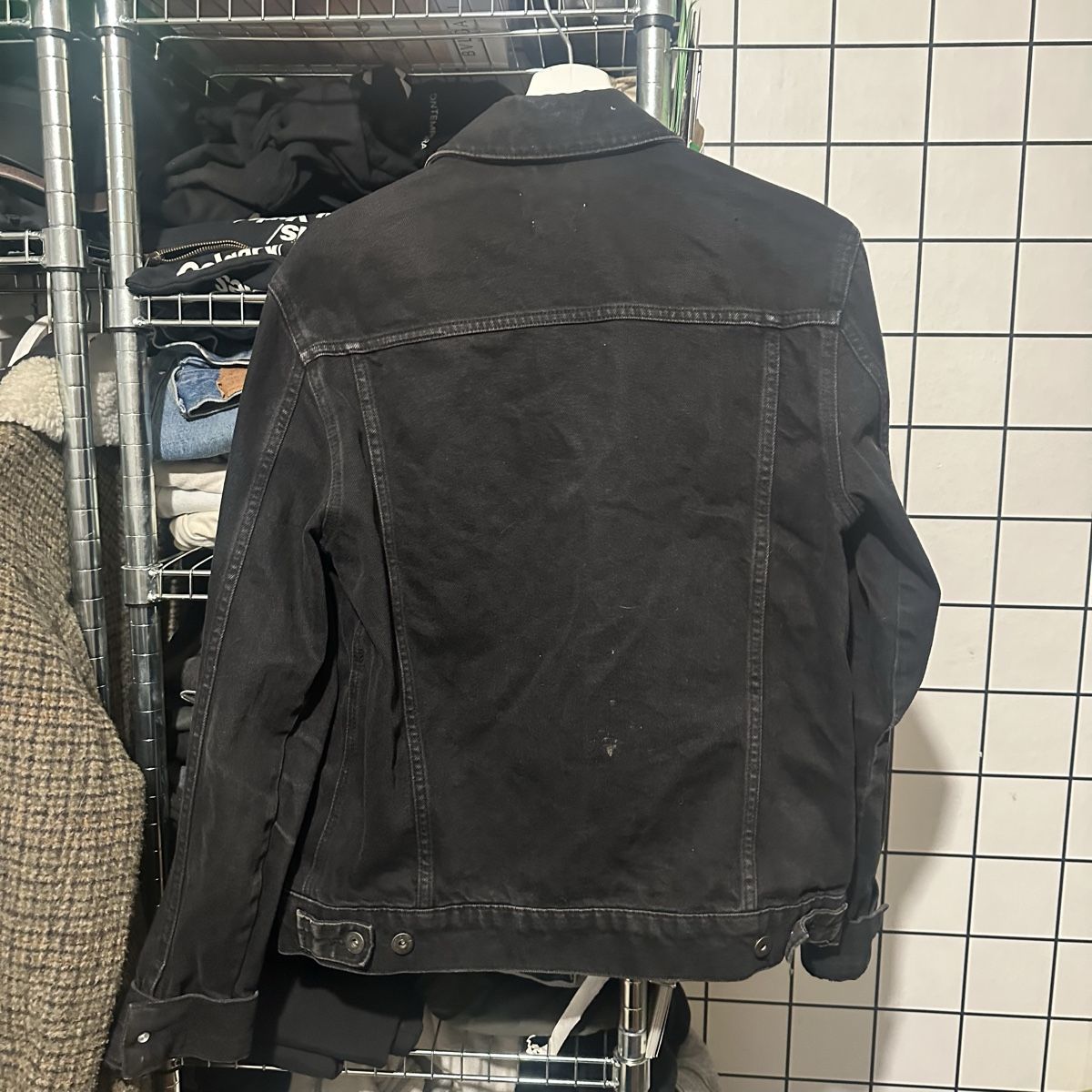 Giacche: Topman Black Denim Jacket, Size S – Usato da Genève venduto da ravehotline 2