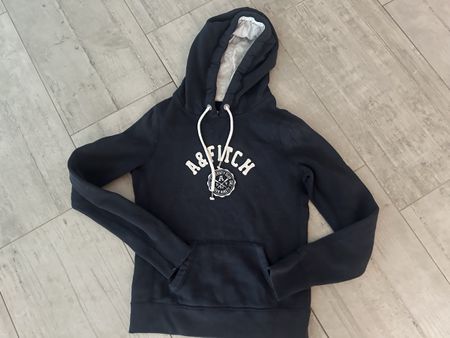 Kapuzenpullover Abercrombie & Fitch dunkelblau Grösse M