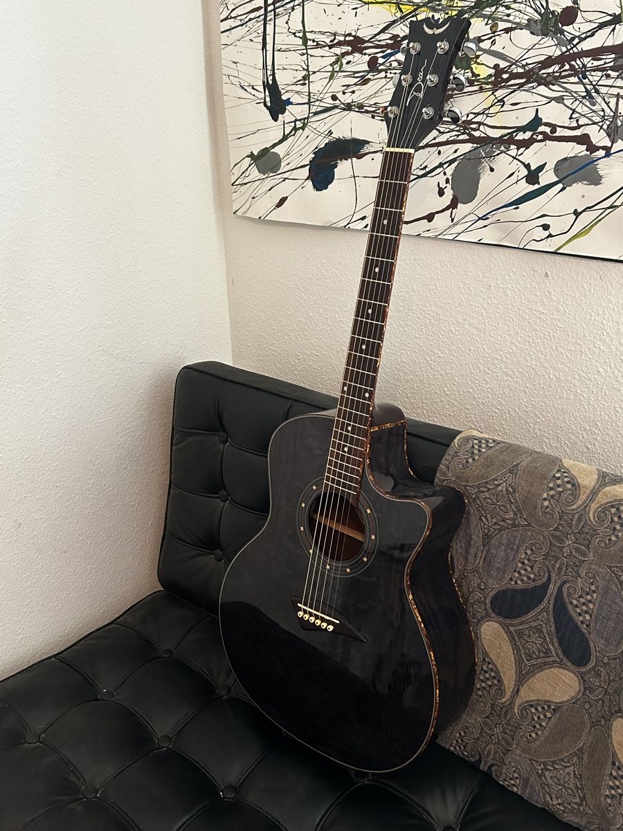 Musikinstrumente: Dean electro acoustic EQA TBK mit hard case – Neu (gemäss Beschreibung) aus Ettingen von faros10 4