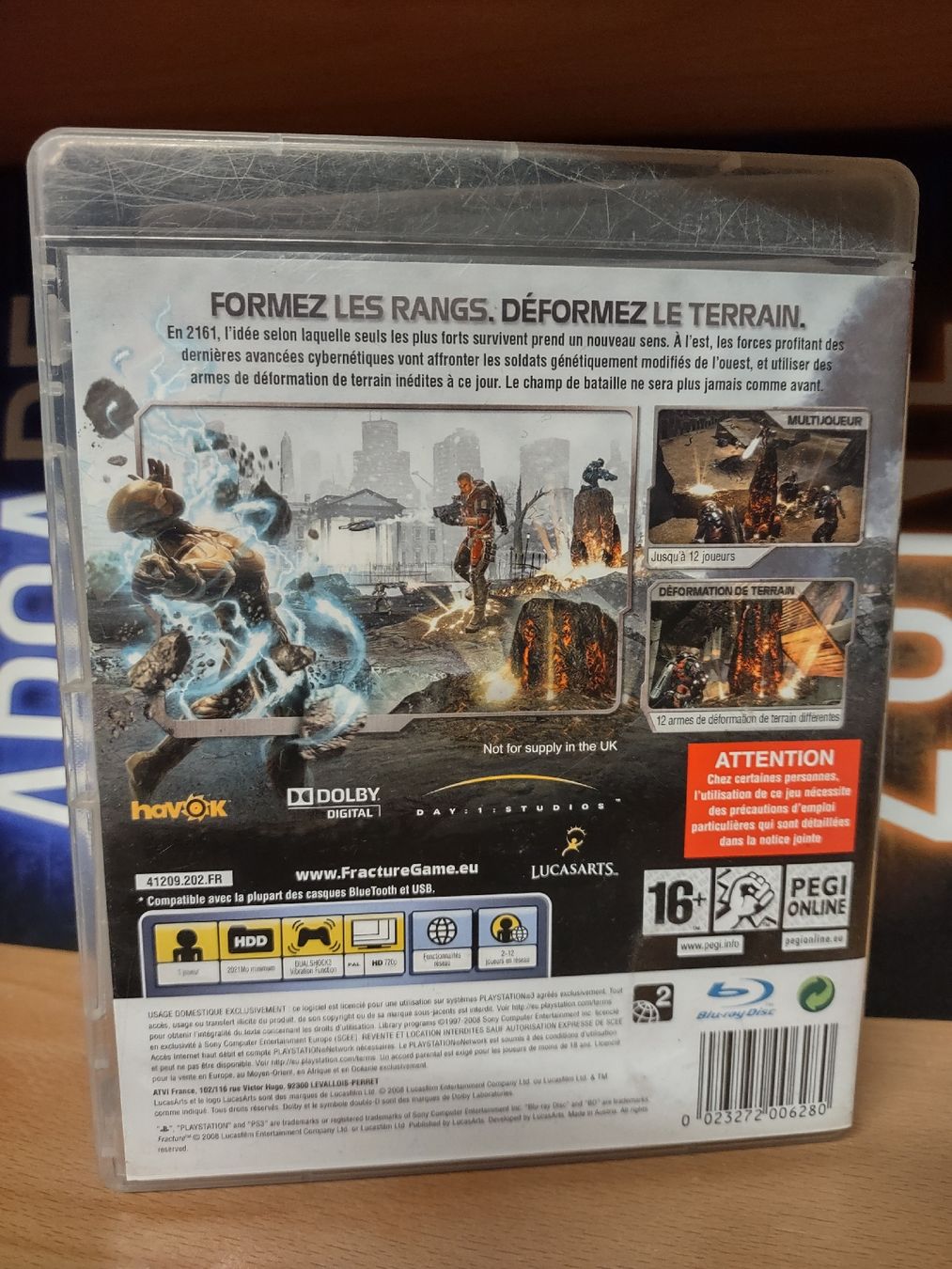Sony Giochi: Fracture PS3 - Jeu d'action  – Usato da fribourg venduto da GameSpot 1