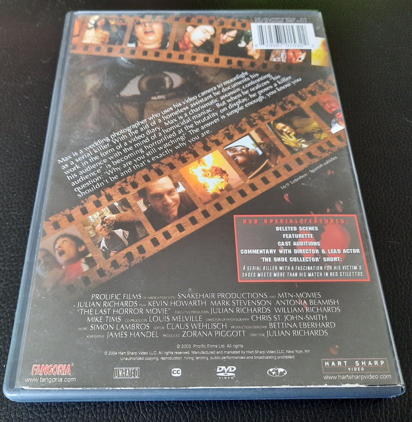 Tous les DVDs: The Last Horror Movie uncut – D'occasion à Dietwil par Vrilodin 1