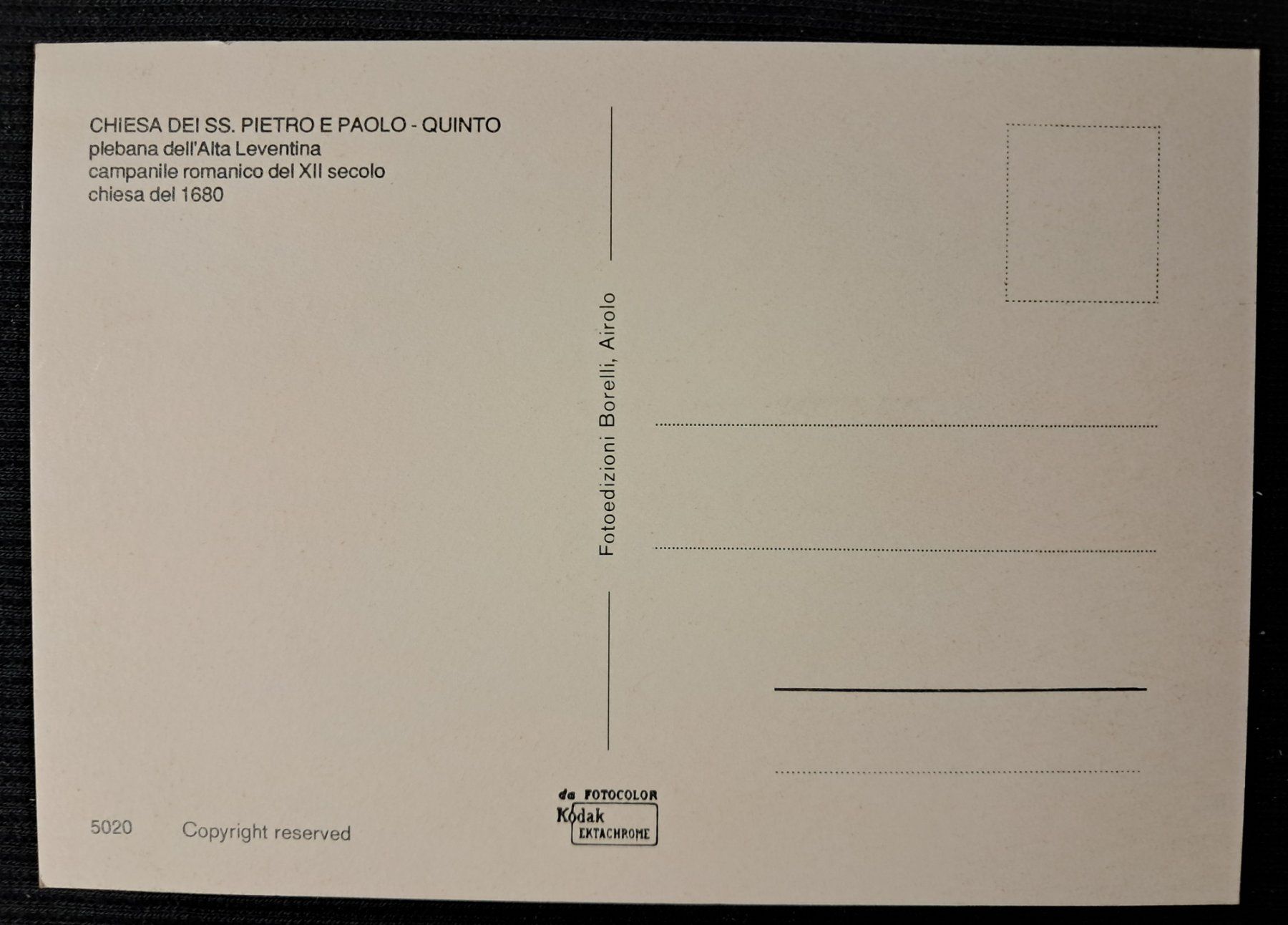 Cartoline postali: QUINTO – Usato da Ponto Valentino venduto da giorgia06 1
