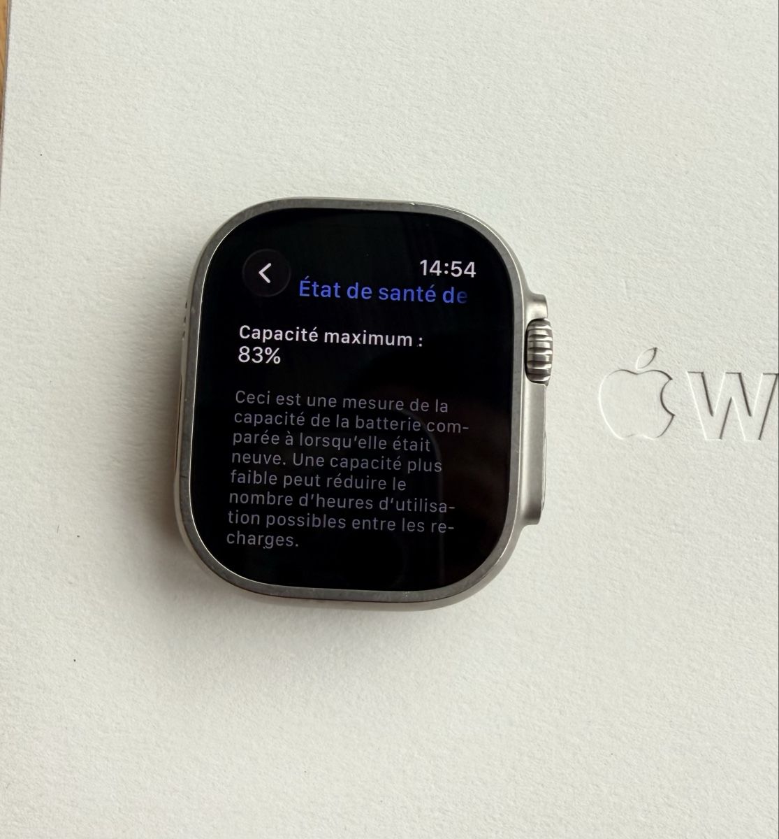 Apple Smartwatch: Apple Watch Ultra 1 titane – D'occasion à Savièse par Cedric007 1