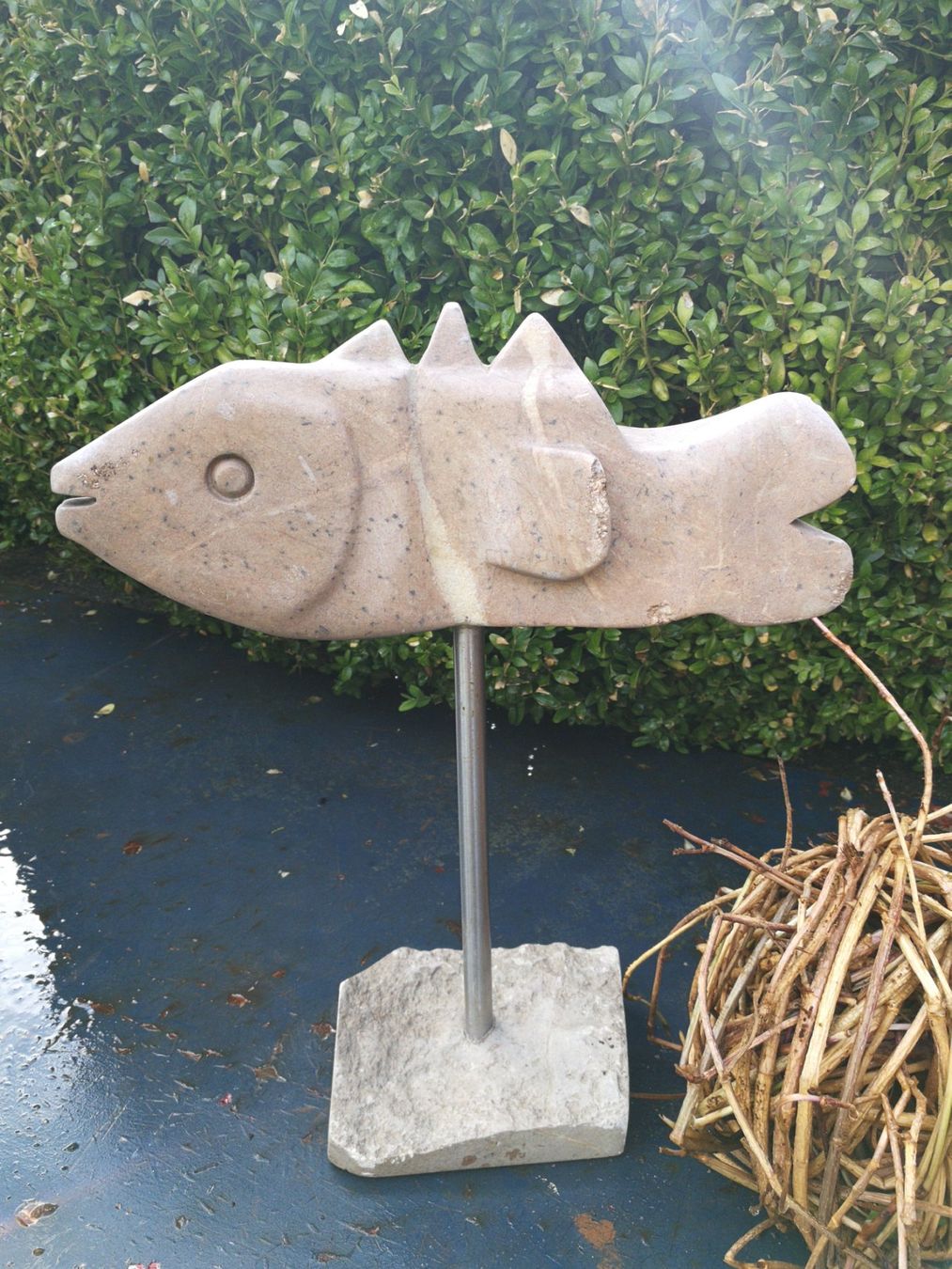 Tutte le decorazioni: Fisch aus Stein, Gartendeko, Steinfisch – Usato da Wagenhausen venduto da Simbad 3